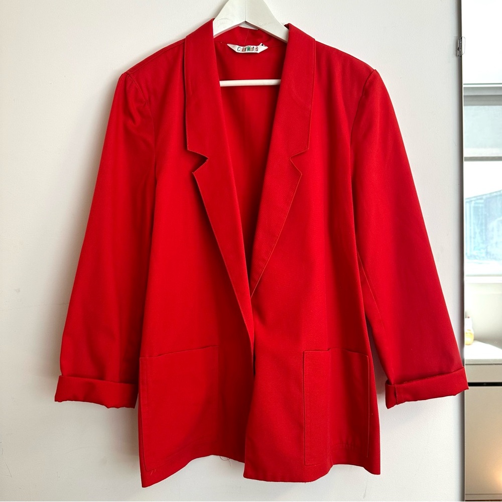 Red Vintage ColorMates Summer Blazer